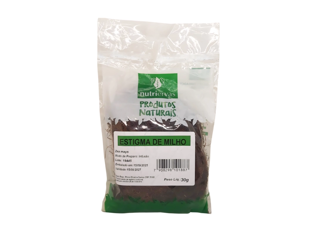 Cabelo de Milho: Estigma de Milho 30g - Nutriervas