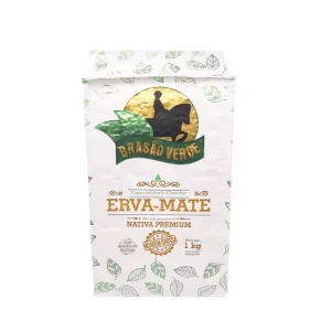 Erva-Mate Nativa Premium Moagem Grossa 1kg - Brasão Verde