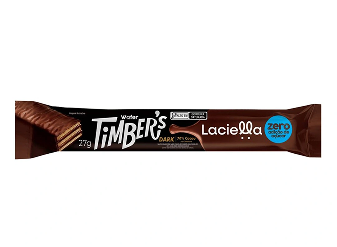 Timbers 70% Cacau Zero Adição de Açúcar 27g - Laciella