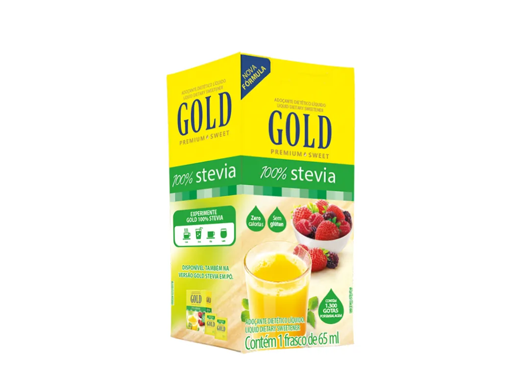 Adoçante Dietético Líquido Gold Premium 100% Stevia