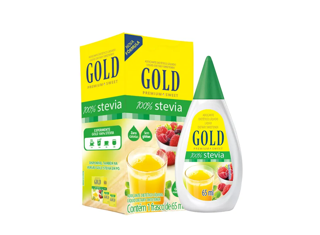 Adoçante Dietético Líquido Gold Premium 100% Stevia - Imagem 2