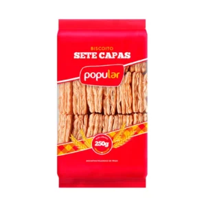 Biscoito Sete Capas 250g - Popular