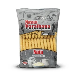Bolacha Amanteigada Sabor Nata 240g - Massas Paraibana